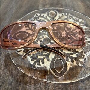 ICICLES Pink “Bagger” Chrome Motorcycle Sunglasses (Diamond)